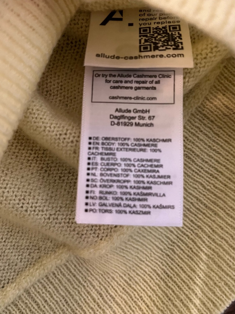 Jardin des Oranges cashmere puff sleeve sweater butter yellow lightweight medium - Picture 4 of 5